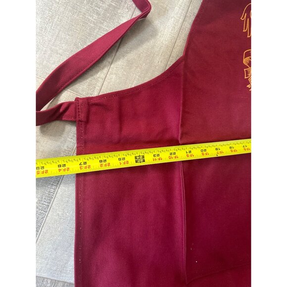 Pieroth Wines Red Apron With Golden Embroidery Adjustable Strap - Picture 6 of 7